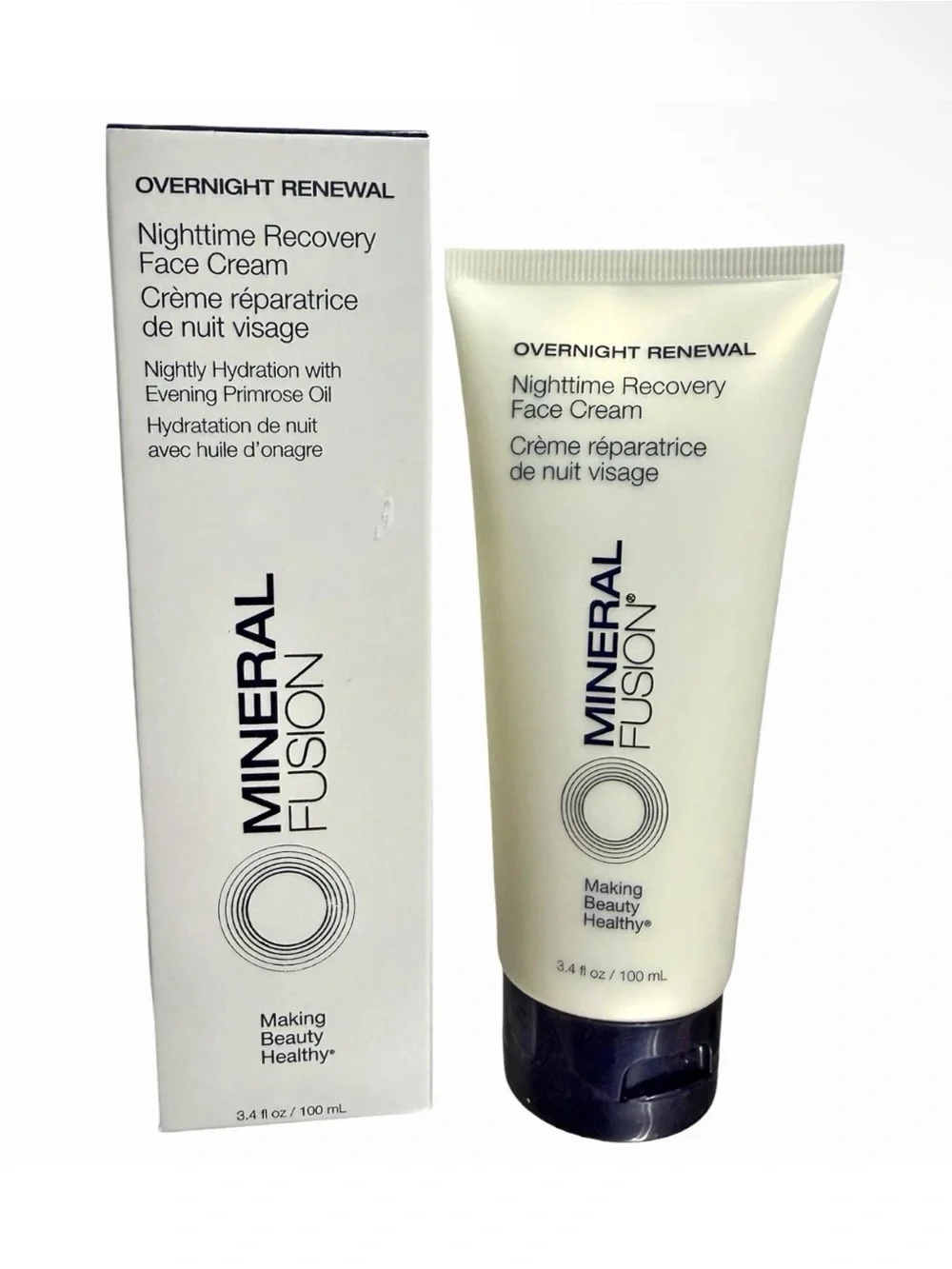 Mineral Fusion Nighttime Recovery Face Cream - Full Size 3.4 fl oz